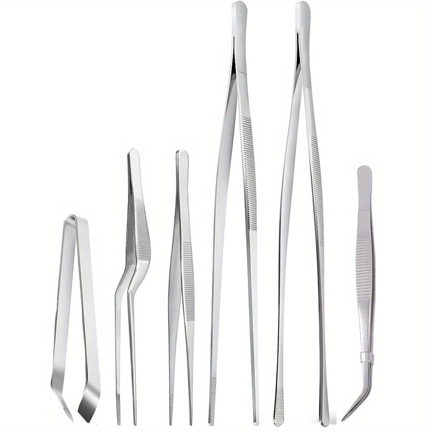 Home Cooking Utensil Set - 6 PCs/Pack Stainless Steel Kitchen Tweezers