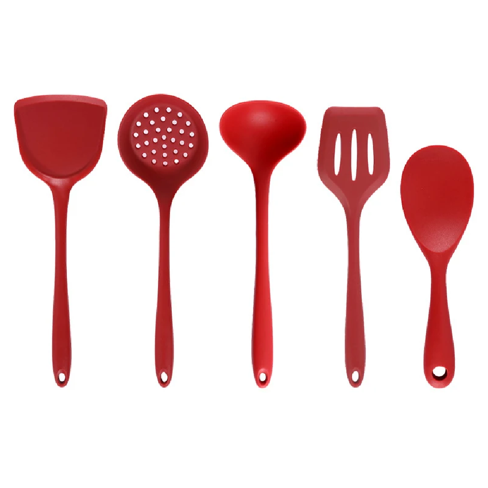 Home Cooking Utensil Set - Silicone Cooking Utensils Set Heat Resistant