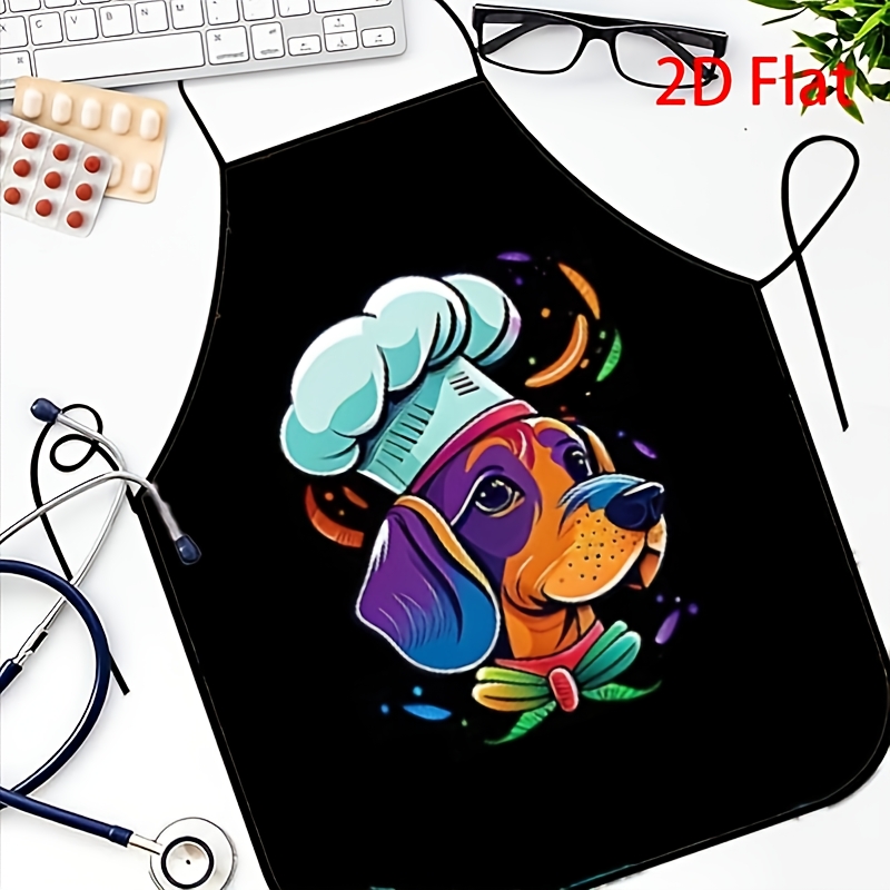 Funny Dog Chef Apron, Colorful - огляд і ціна Home Cooking For Dogs