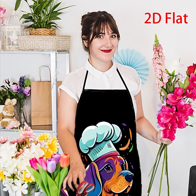 Funny Dog Chef Apron, Colorful - огляд і ціна Home Cooking For Dogs