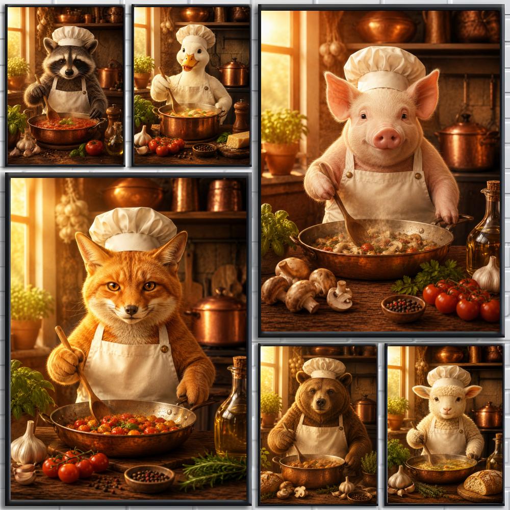 Funny Animal Chef Kitchen Cook - огляд і ціна Home Cooking Definition