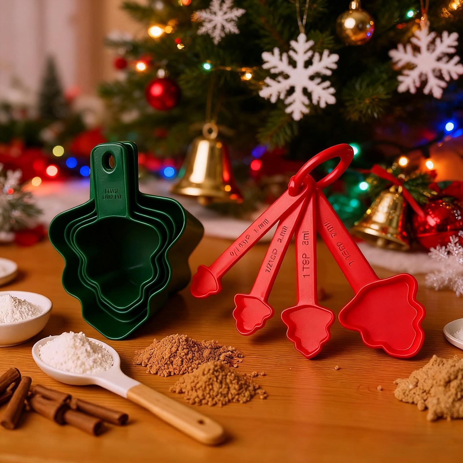 Christmas Measuring Cups And S - огляд і ціна Home Cooking Utensil Set