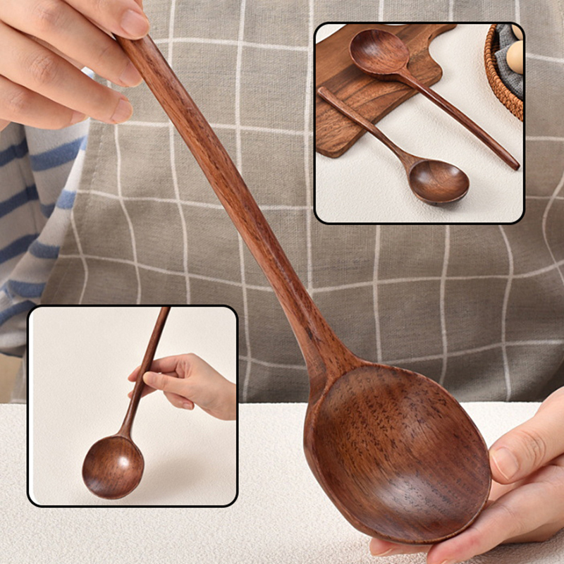 Long Handle Ramen Wooden Spoon - огляд і ціна Home Cooking Supplies