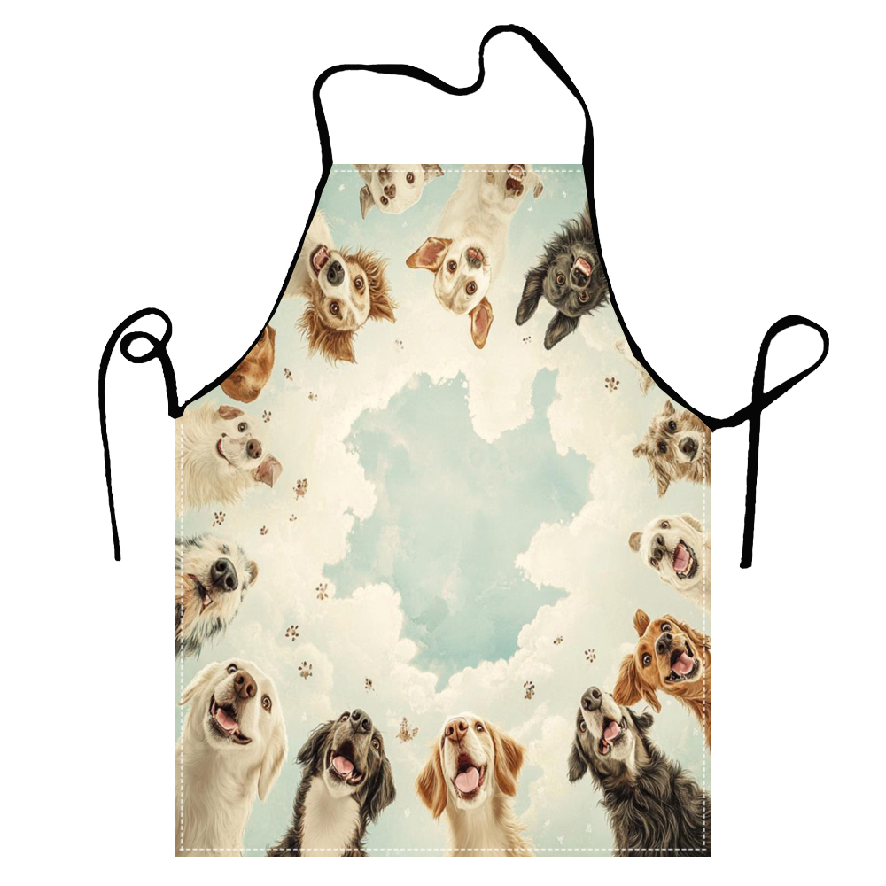 Cute Funny Circle Dogs  Apron  - огляд і ціна Home Cooking For Dogs