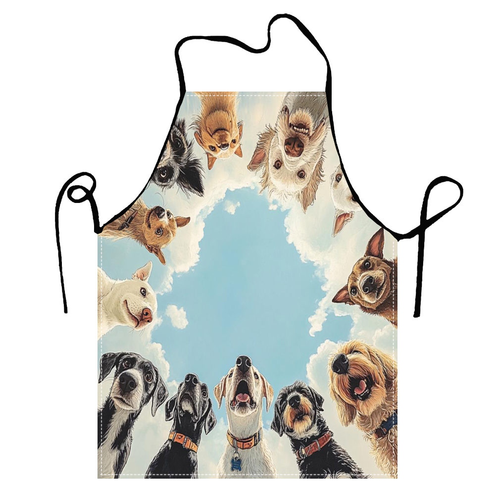 Cute Funny Circle Dogs  Apron  - огляд і ціна Home Cooking For Dogs