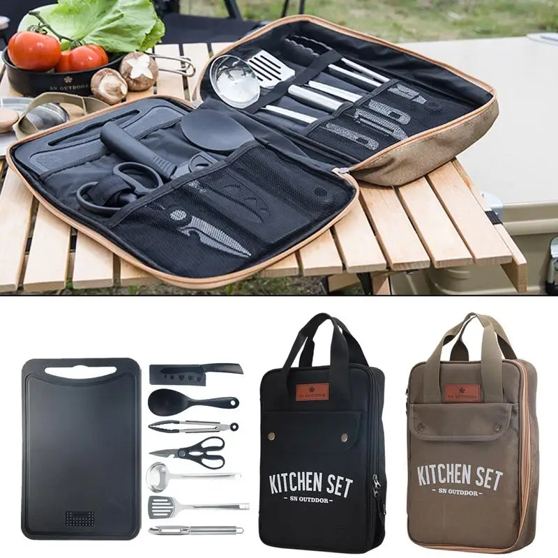 8pcs Camping Kitchen Cookware  - огляд і ціна Home Cooking Utensil Set
