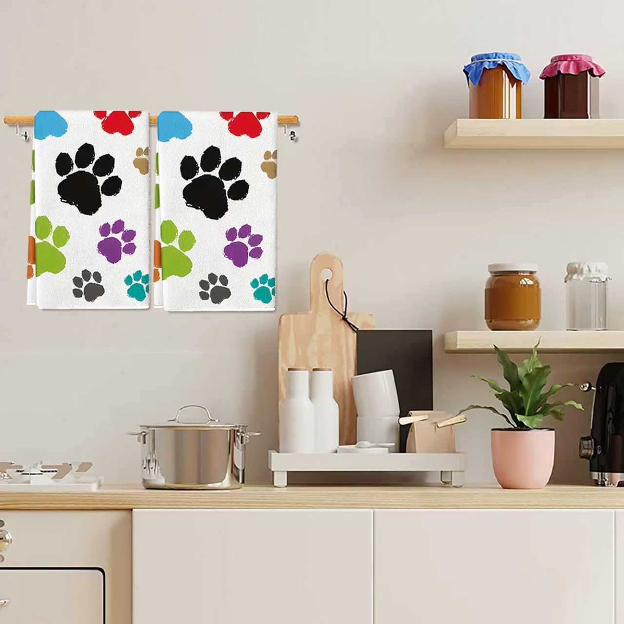 2Pcs, Colorful Dog Paw Print K - огляд і ціна Home Cooking For Dogs