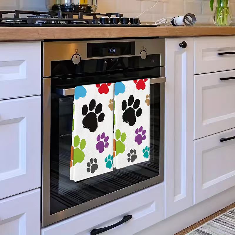 2Pcs, Colorful Dog Paw Print K - огляд і ціна Home Cooking For Dogs