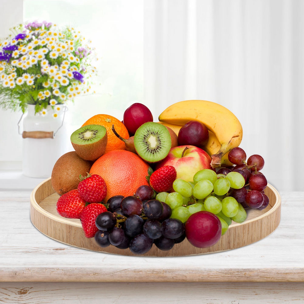Wooden Serving Tray Tea Plate  - огляд і ціна Home Cooking Recipes