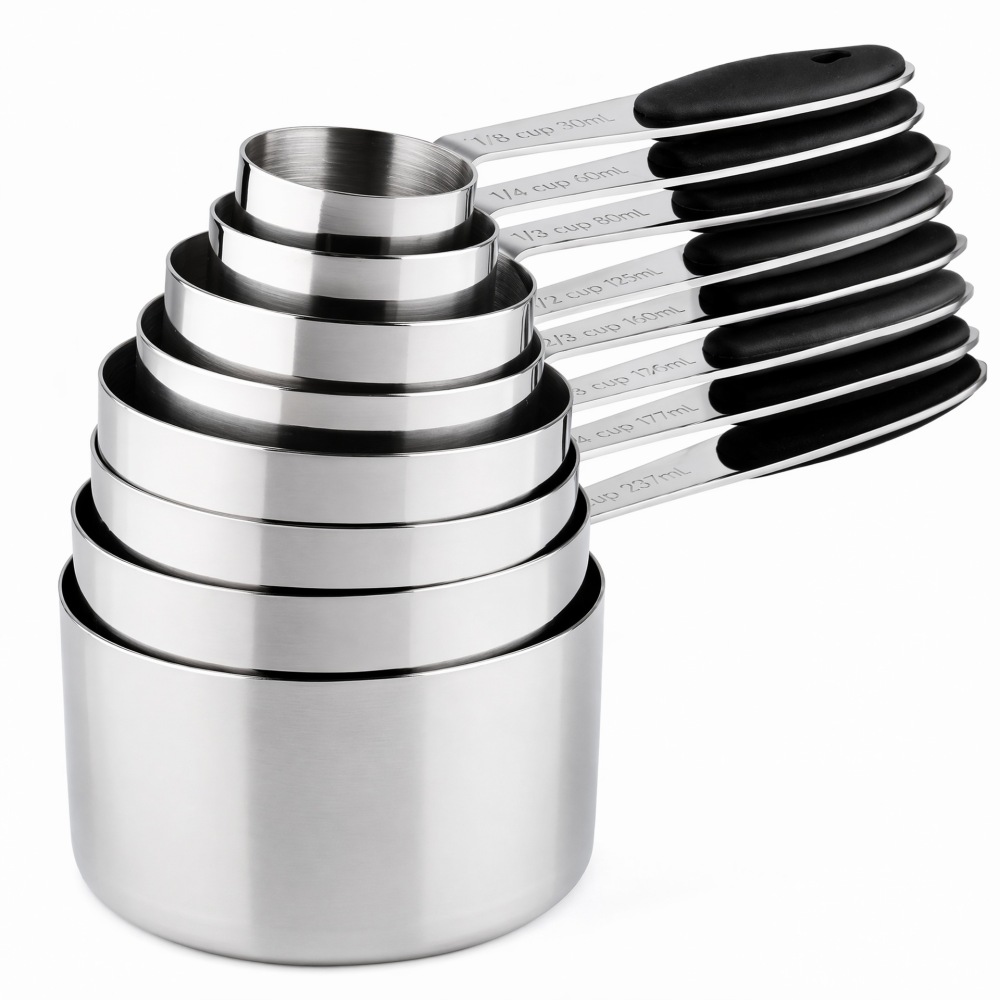 Stainless Steel Measuring Cups - огляд і ціна Home Cooking Supplies