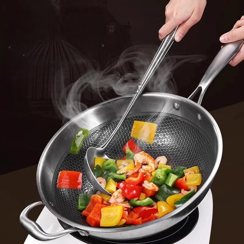 Food Grade Stainless Steel Wok - огляд і ціна Home Cooking Utensil Set