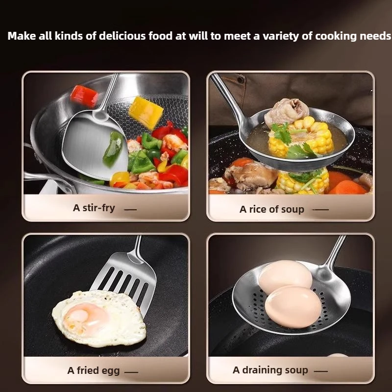 Food Grade Stainless Steel Wok - огляд і ціна Home Cooking Utensil Set